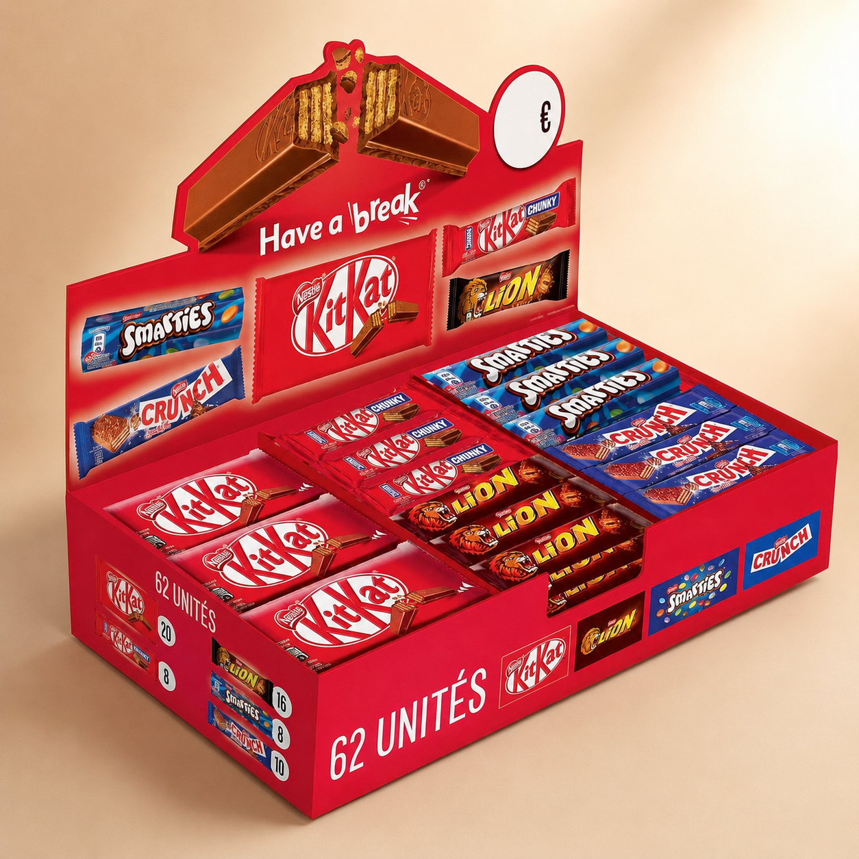 Une large gamme de barres chocolatées 